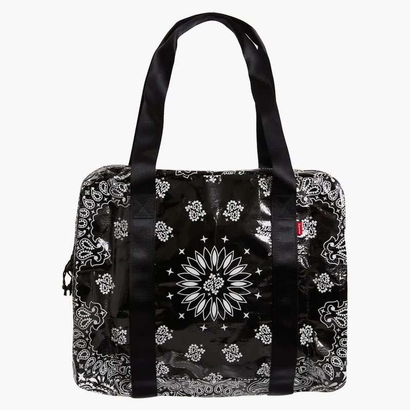 Supreme Bandana Tarp Small Duffle Bag Black
