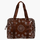 Supreme pandana lona pequeña bolsa de lona marrón