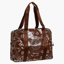Supreme pandana lona pequeña bolsa de lona marrón