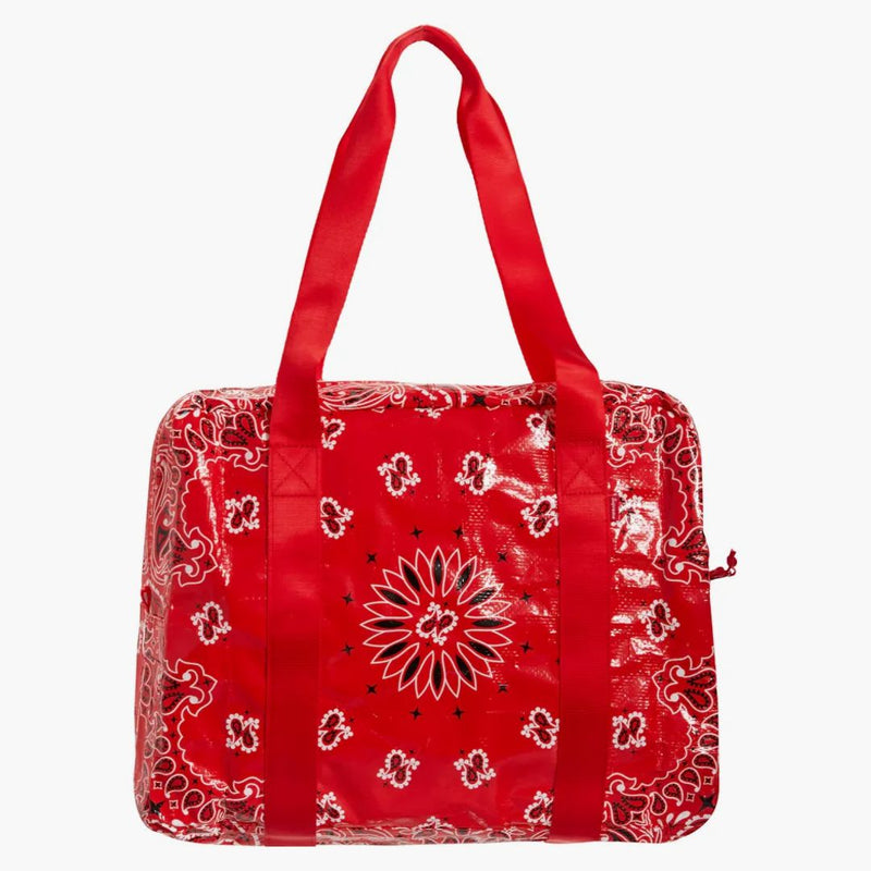 Supreme Bandana Tarp Small Duffle Bag Red