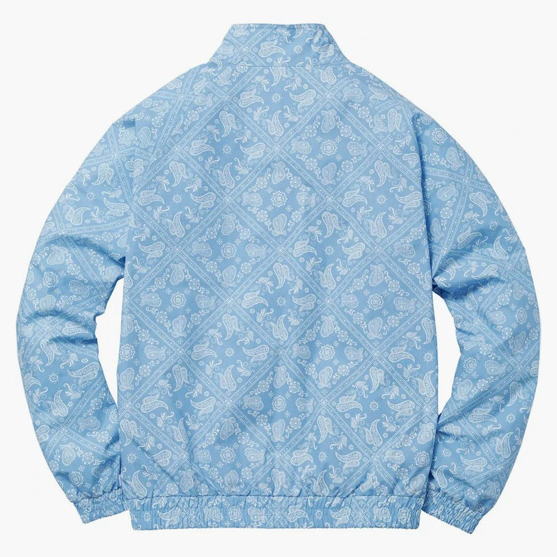 Supreme Bandana Track Jacket Light Blue
