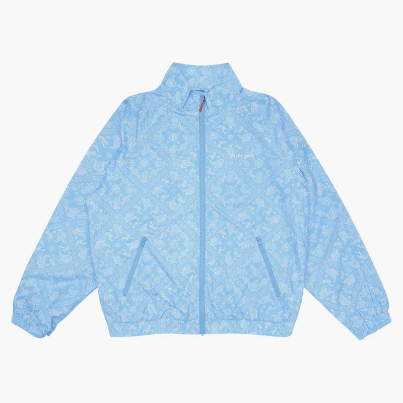 Supreme Bandana Track Jacket Light Blue