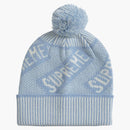 Supreme Banner Beanie Light Blue
