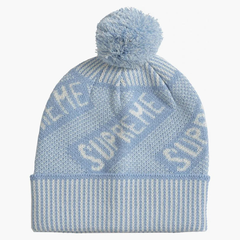 Supreme Banner Beanie Light Blue