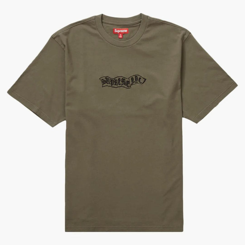 Supreme Banner S/s Top Olive