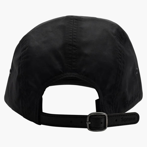 Supreme Barbour Waxed Cotton Camp Cap Black