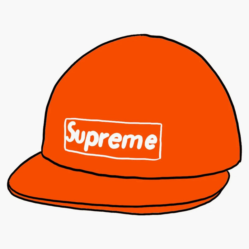 Supreme Barbour Waxed Cotton Camp Cap Orange