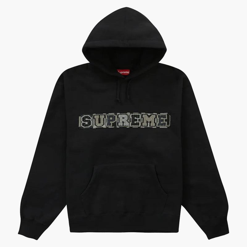 Supreme pärlhooded tröja (SS23) svart