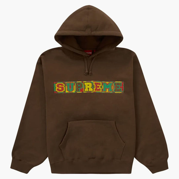 Supreme Beaded Hooded Sweatshirt (SS23) Brown