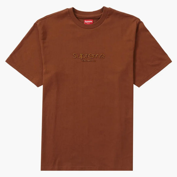 Supreme Beaded Logo S/S Top Brown