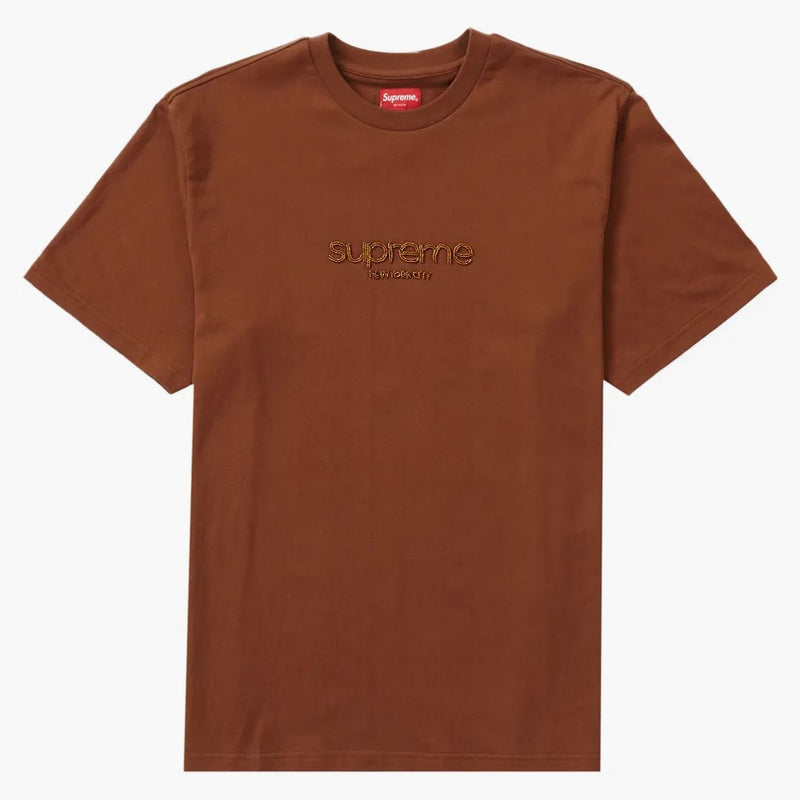 Supreme Beaded Logo S/S Top Brown