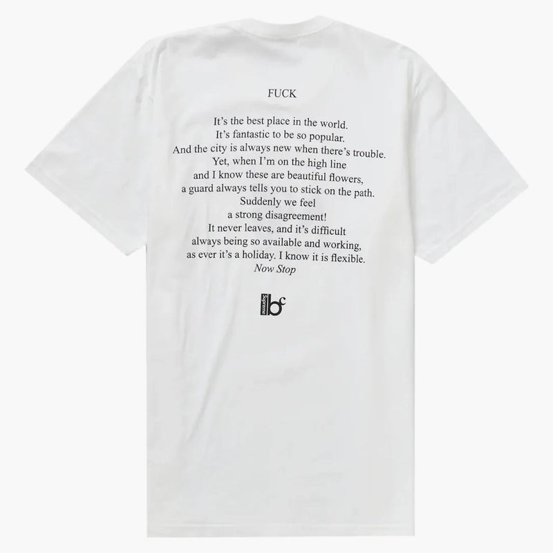 Supreme Bernadette Corporation Fuck Tee White