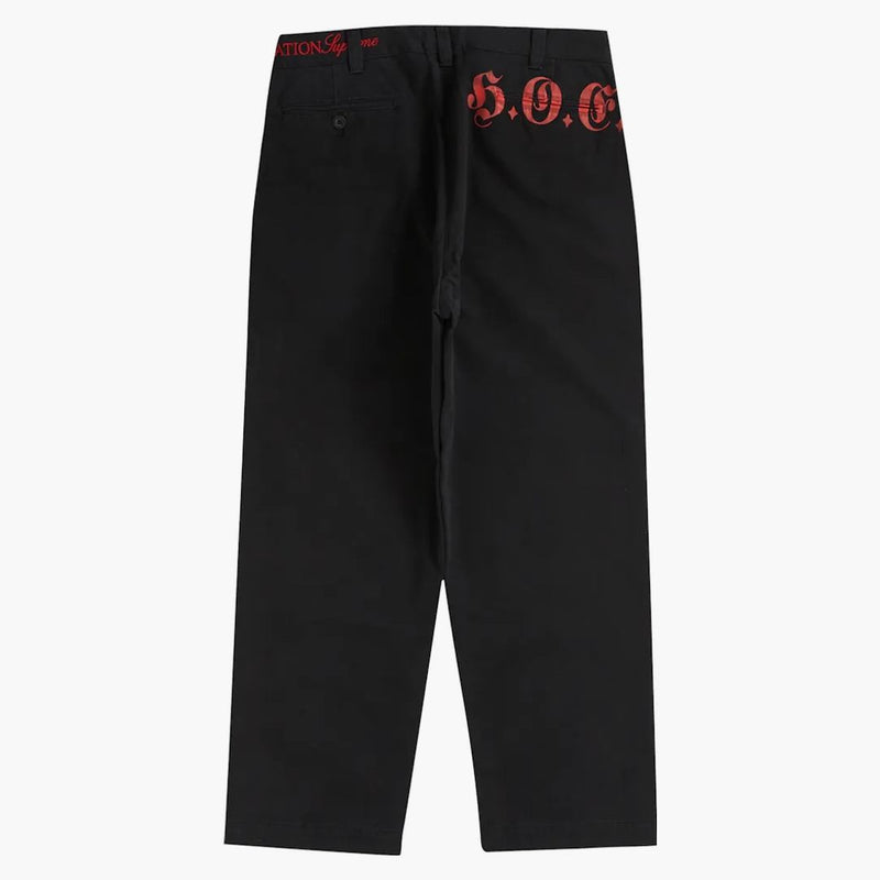 Supreme Bernadette Corporation Old English Chino Pant Black