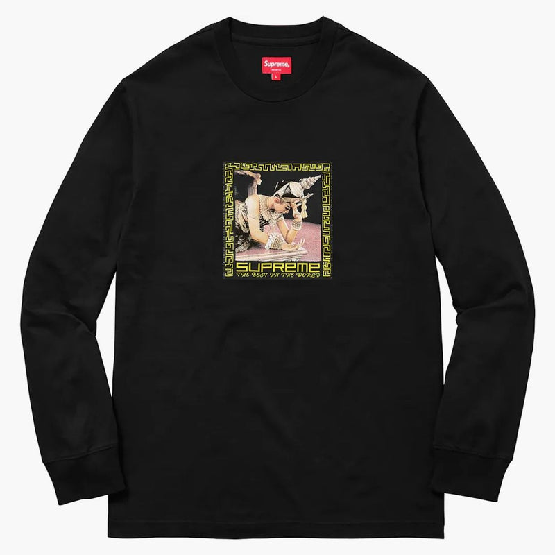 Högsta bästa i världen l/s te svart