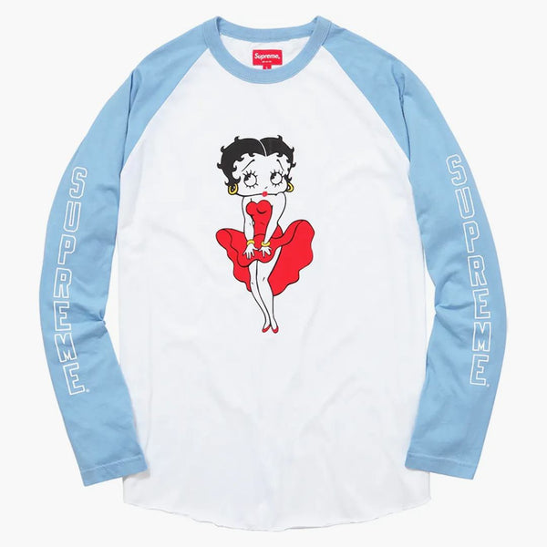 Supreme Betty Boop Raglan ljusblå