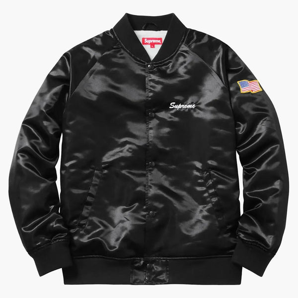 Supreme Betty Boop Satin Club Jacket svart