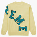 Supreme Big Arc Crewneck Light Yellow