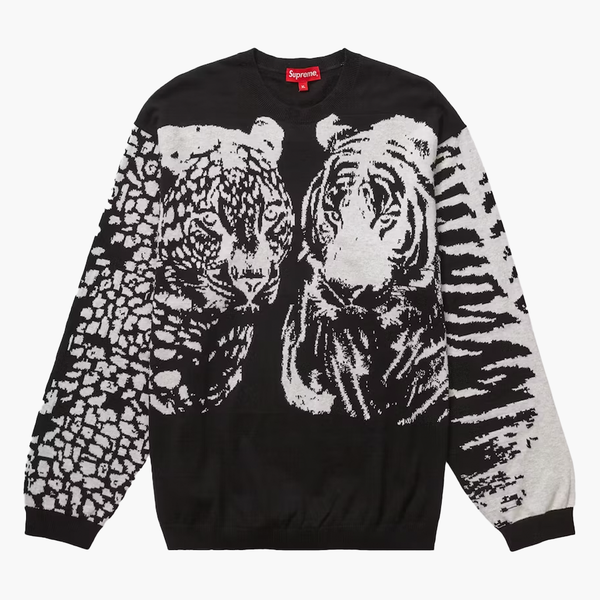 Supreme Big Cats Jacquard L/S Top Black