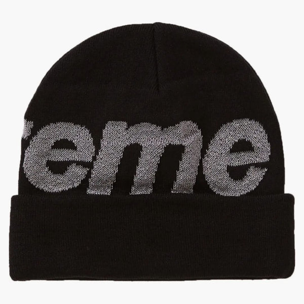 Supreme Big Logo Beanie (FW18) Černá