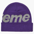 Supreme Big Logo Beanie (fw18) Bright Purple