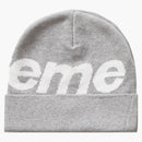 Supreme Big Logo Beanie (FW19) Heather Gray