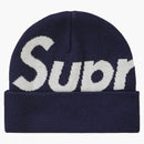 Supreme Big Logo Beanie (fw19) Navy