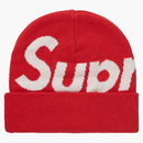 Supreme Big Logo Beanie Red