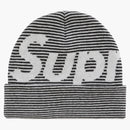 Supreme Big Logo Beanie (FW22) Stripe negro