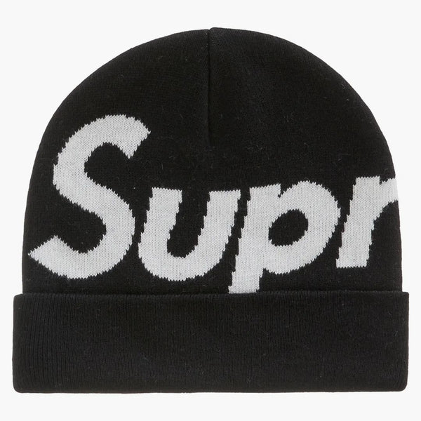 Supreme Big Logo Beanie (FW22) Černá
