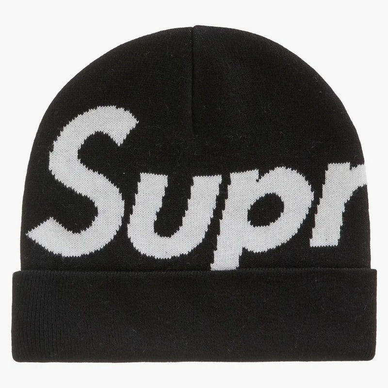 Supreme Big Logo Beanie (FW22) Černá