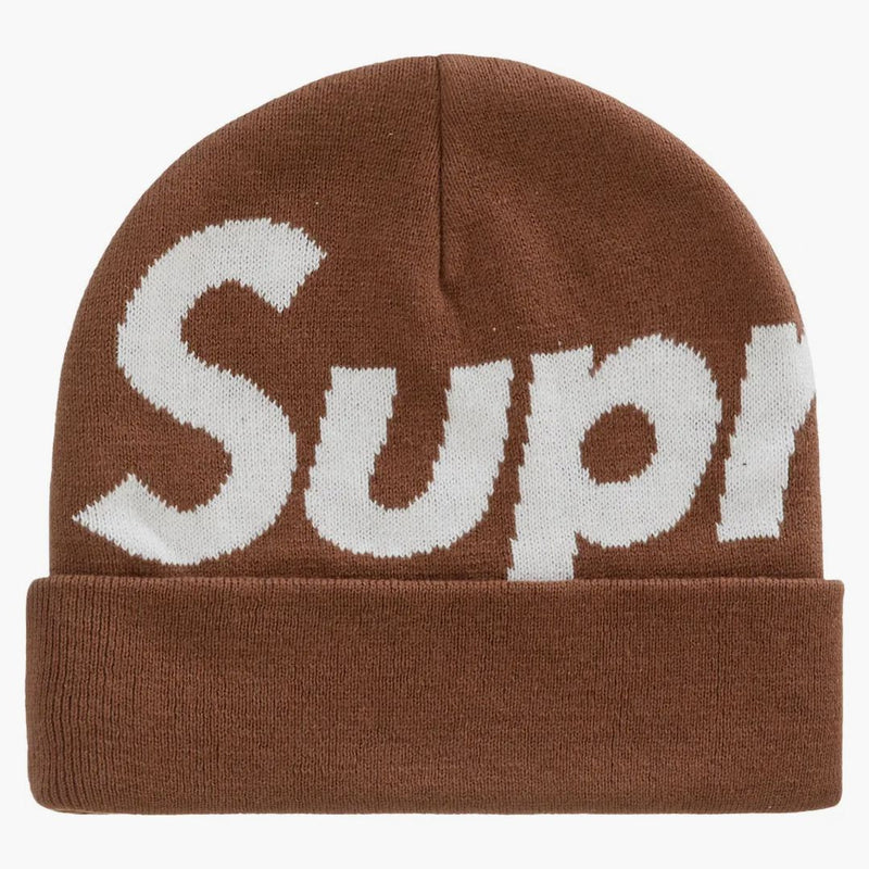 Supreme Big Logo Beanie (FW22) Brown