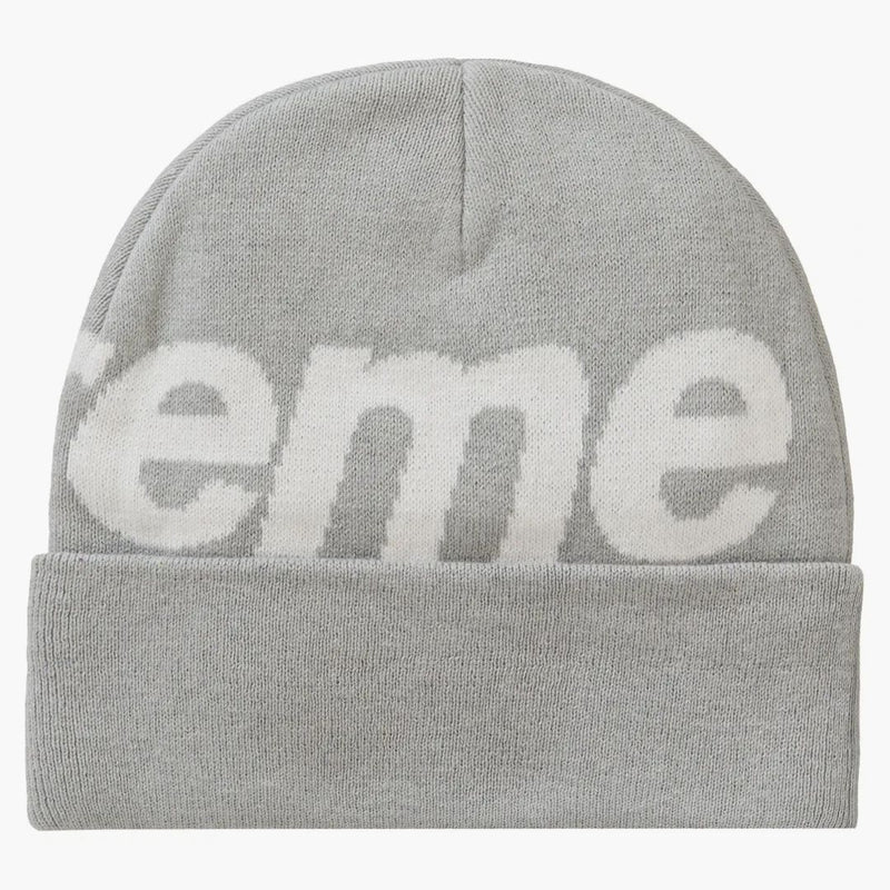 Supreme Big Logo Beanie (FW23) Grigio