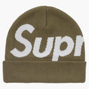Supreme Big Logo Beanie (fw24) Olive