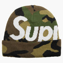 Supreme Big Logo Beanie (FW17) Woodland Camo