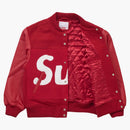 Supreme Big Logo Chenille Varsity Jacket Red