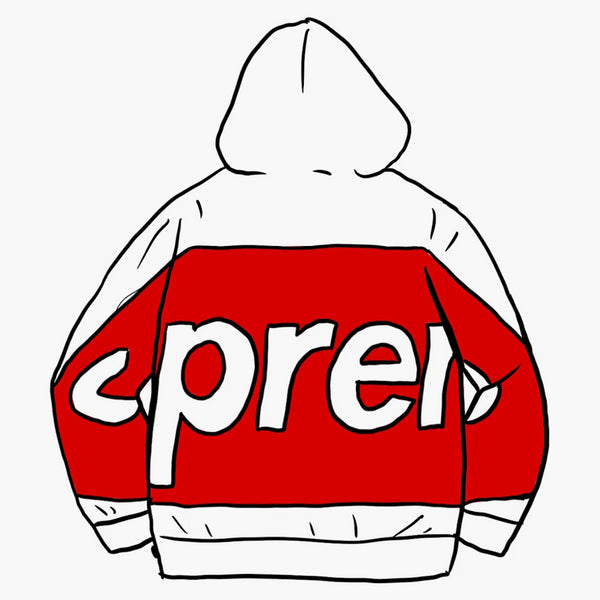 Supreme Big Logo Hooded Sweatshirt White