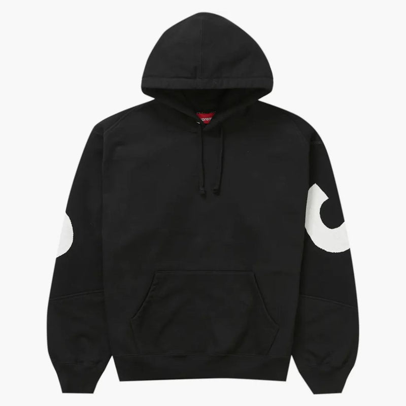 Supreme Big Logo Jacquard Hooded Sweatshirt Black