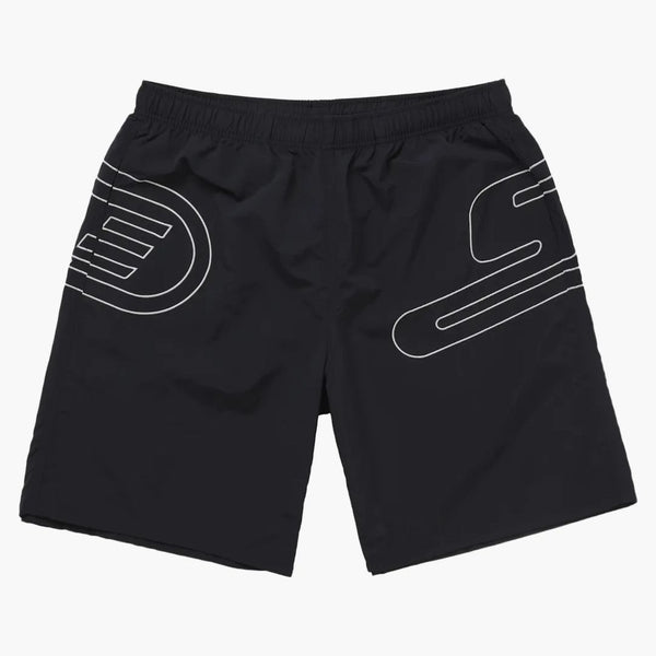 SupremeBigLogoNylonShortBlackP
