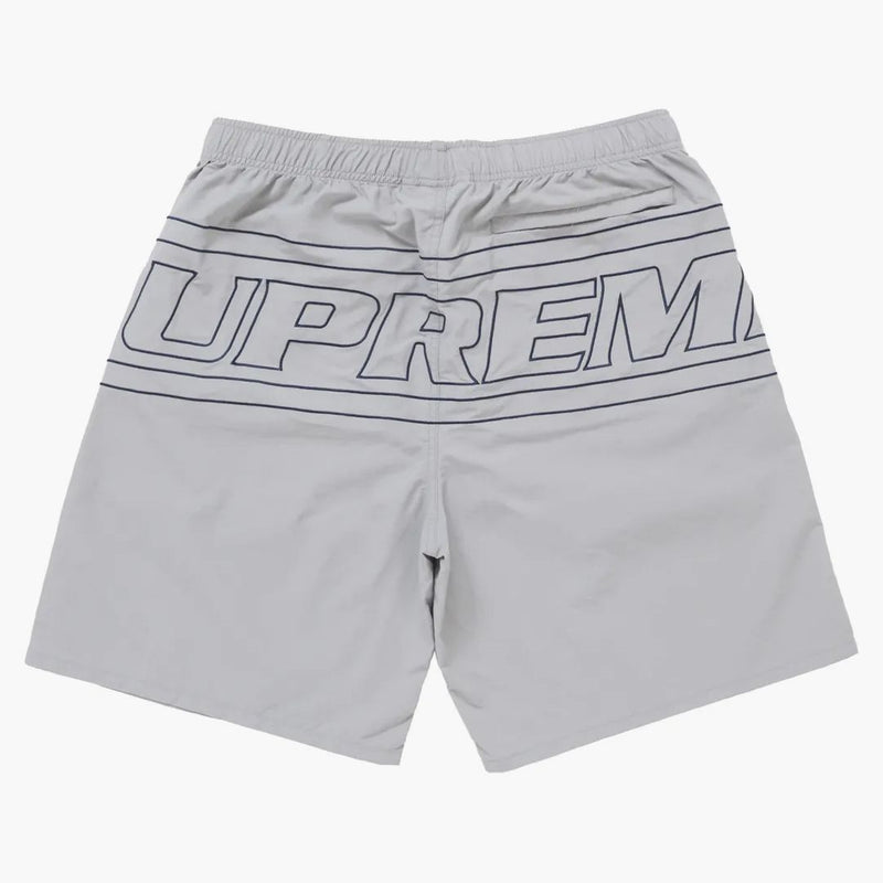 Supreme Big Logo Nylon Short Gray
