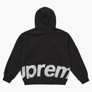 Supreme Big Logo Zip Up Hooded Sweatshirt Black