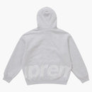 Supreme Big Logo Zip Up Hooded Sweatshirt Heather Gray