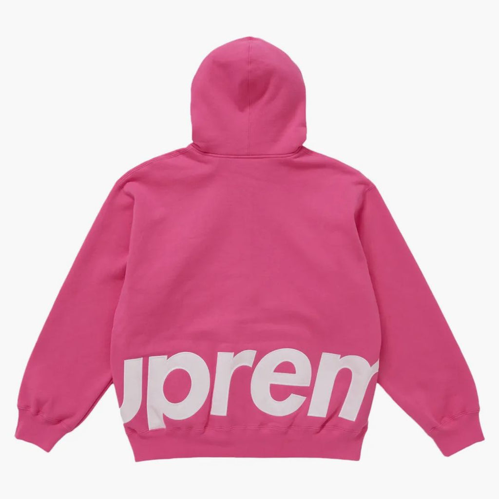 Mens Hoodies Box Logo Supreme Pink Logo Hooded Sweatshirt Supreme