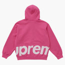 Supreme Big Logo Zip Up Hooded Sweatshirt Magenta