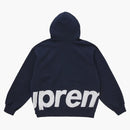 Supreme Big Logo Zip Up Hooded Sweatshirt Navy