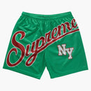 Supreme Big Script Mesh Short Green