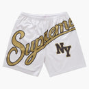 Supreme Big Script Mesh Short White