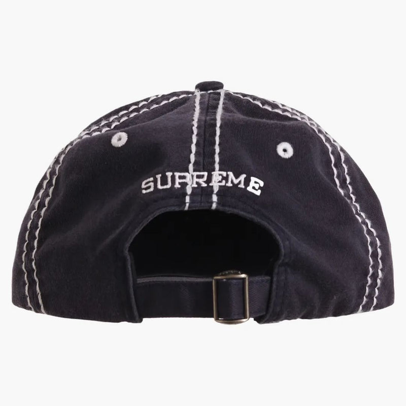 Supreme Big Stitch 6-panel svart