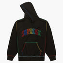 Supreme Big Stitch Hooded Sweatshirt svart