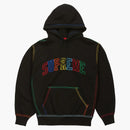 Supreme Big Stitch Hooded Sweatshirt svart
