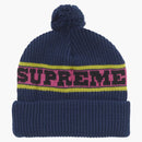 Supreme Big Stripe Beanie (FW24) Navy